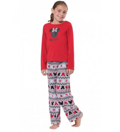 PajamaGram Big Girls Christmas Pajamas