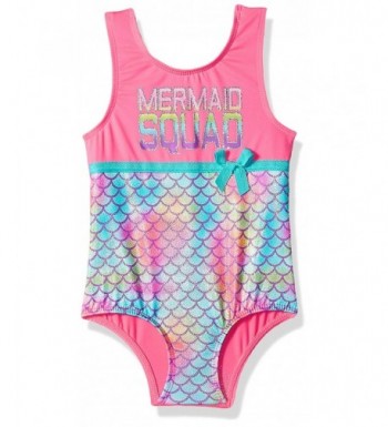 Pink Platinum Rainbow Mermaid Swimsuuit