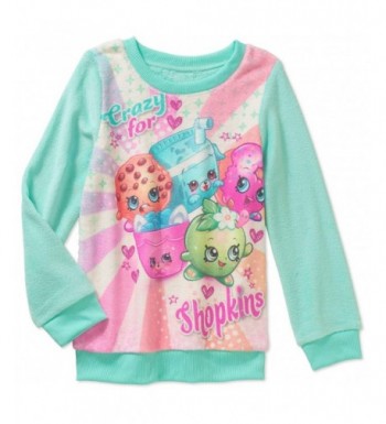 Shopkins Girls Minky Sweatshirt Crazy