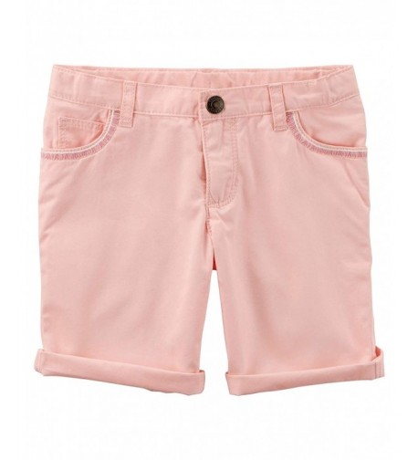 Carters Little Girls Embroidered Shorts