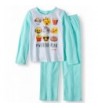 Emoji Flannel Piece Pajama Girls