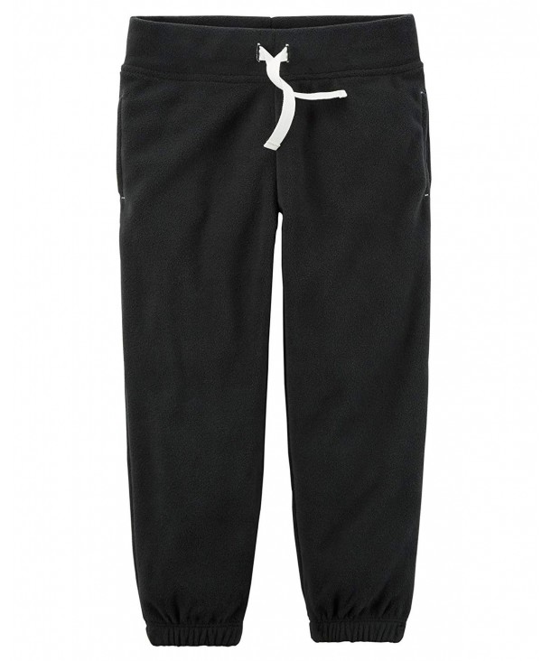 Carters Girls Black Fleece Joggers