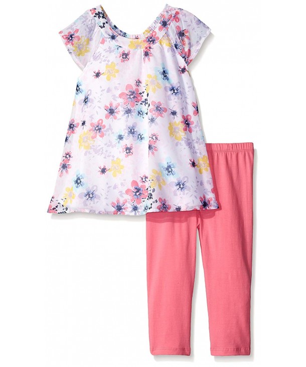 Kidtopia Girls Floral Chiffon Legging