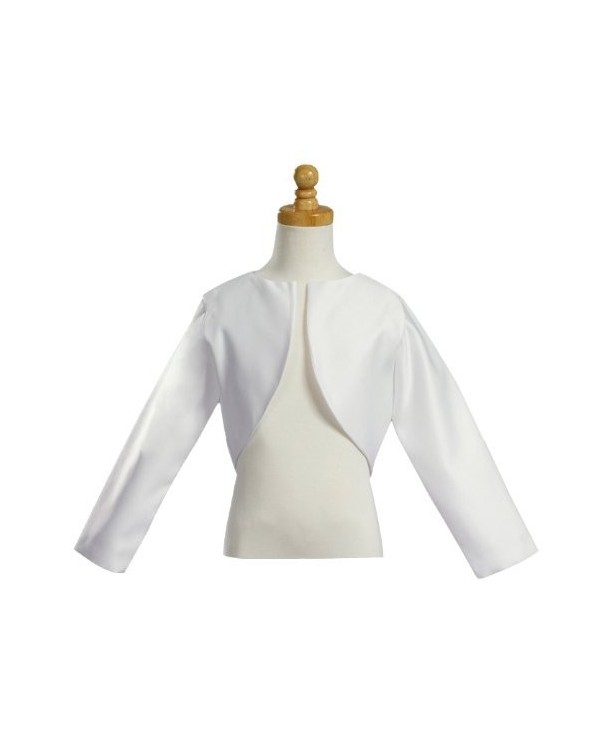 Girls White Sleeve Bolero Jacket