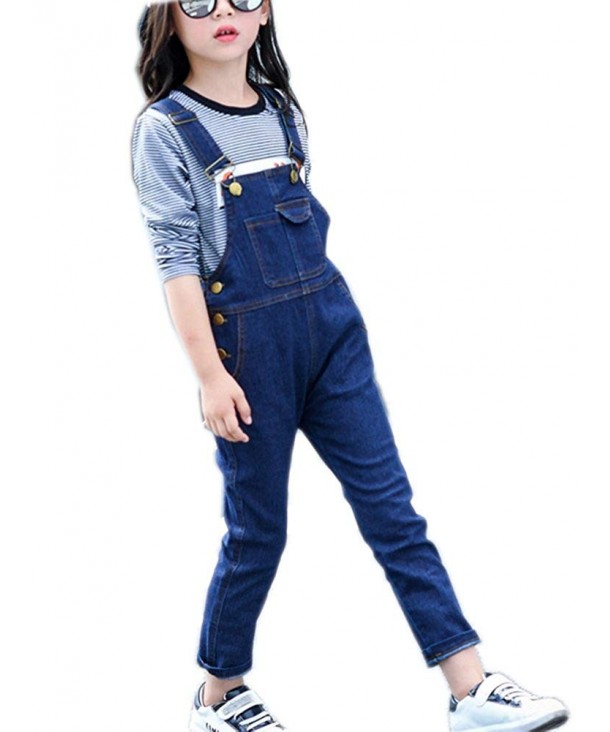 Girls Jumpsuits Strap Cotton Overalls