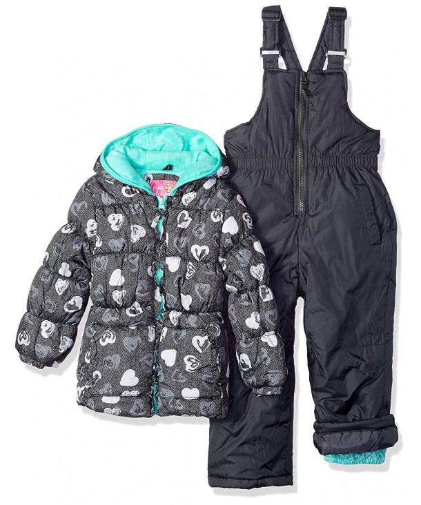 Pink Platinum Toddler Printed Snowsuit