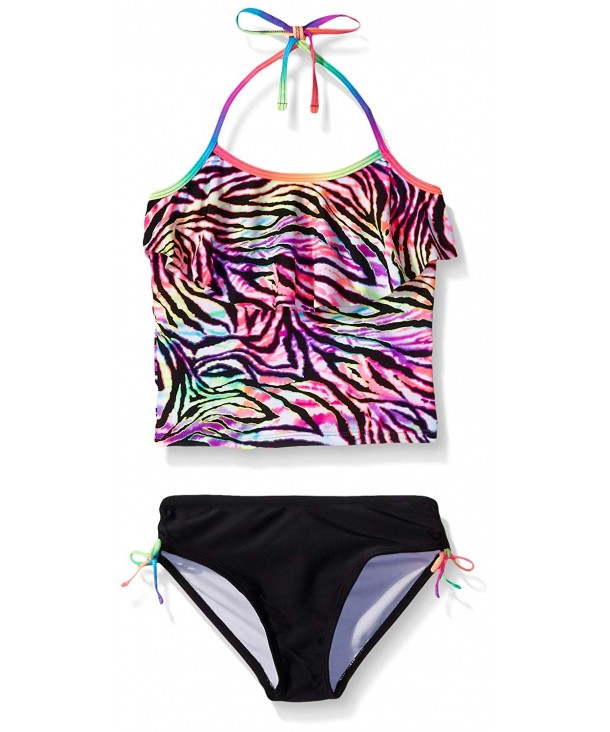 Angel Beach Animal Flounce Tankini