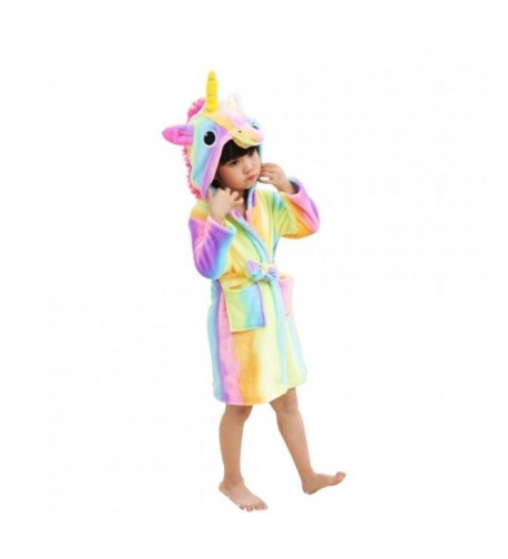 Bathrobe Unicorn Sleepwear Comfortable Loungewear