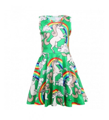 Unicorn Summer Sleeveless Dresses Clothes