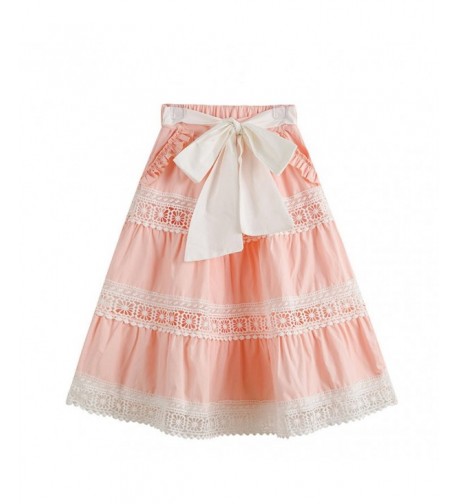 Everweekend Summer Ruffles Cotton Skirts