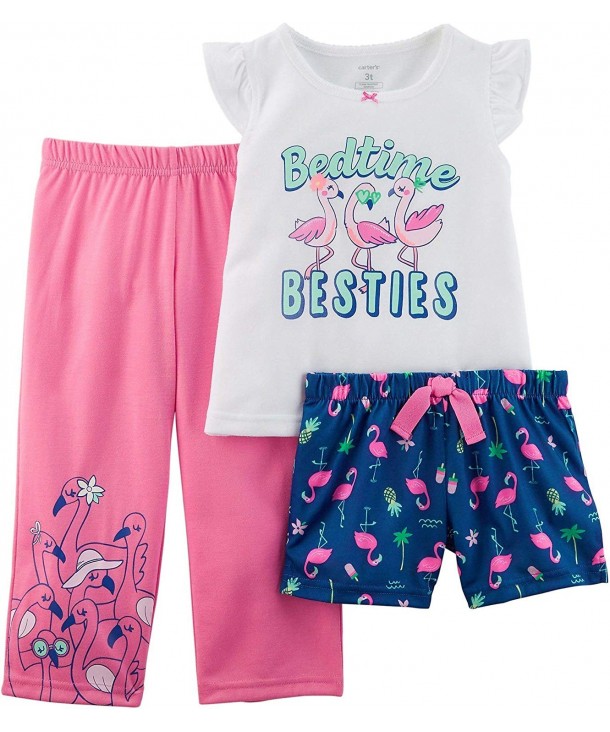 Carters Girls Flamingo Jersey Pajama