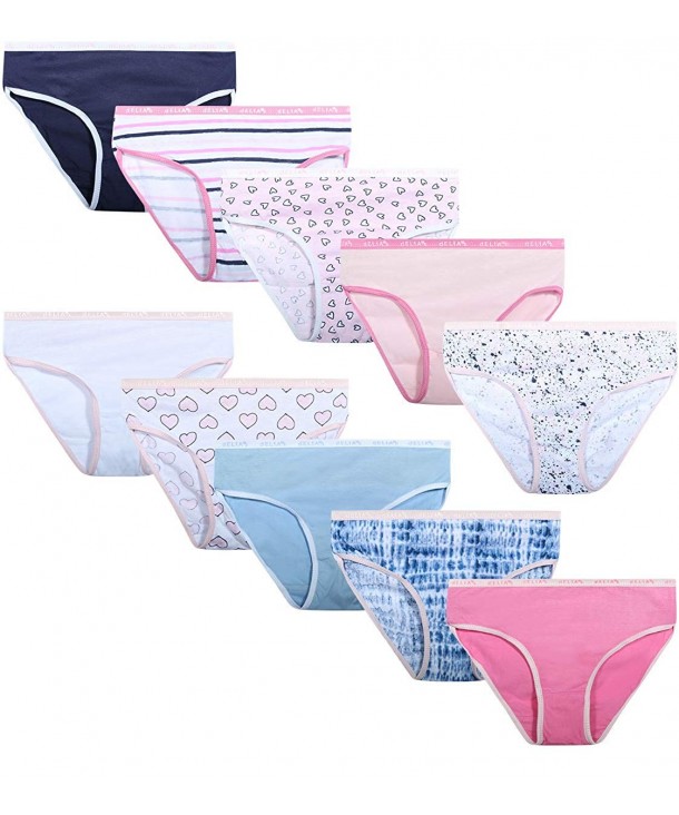 Girls Bikini Underwear Panties (10 Pack) - Assortment 1 - C618H0NXH4C