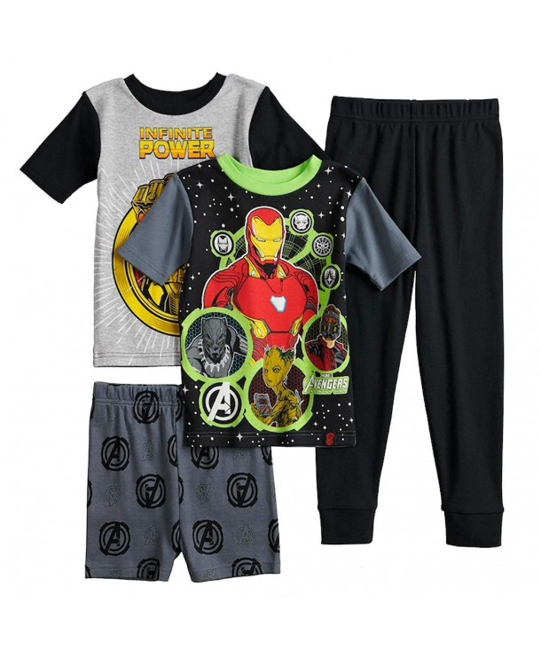 Marvel Avengers Glow 4 Piece Pajama