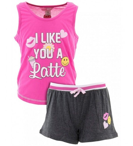 Katnap Kids Girls Latte Pajamas