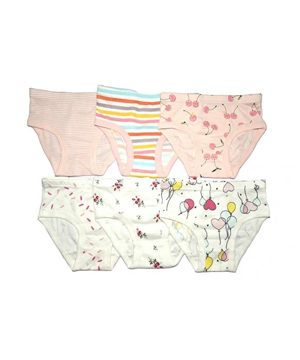 AJOMAN Cotton Panties 6 Pack Assorted