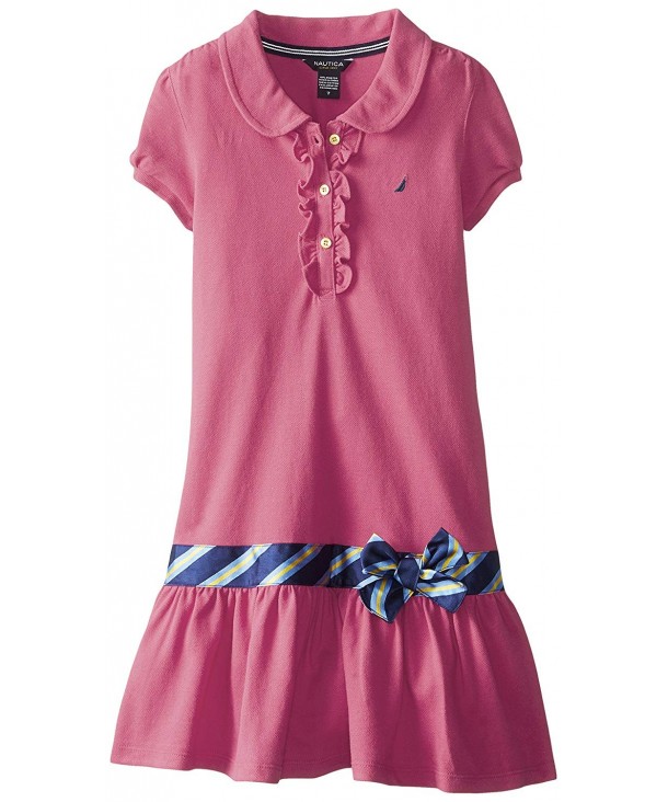 Nautica Girls Pique Dress Buttons