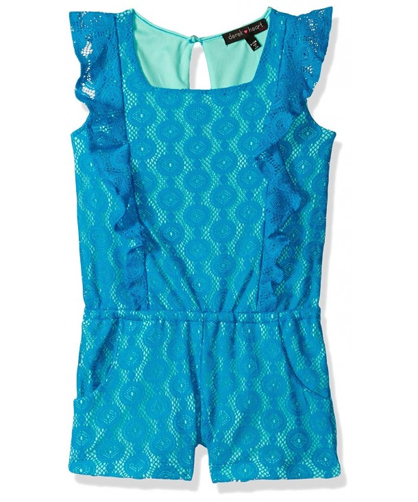 Derek Heart Allover Ruffle Romper