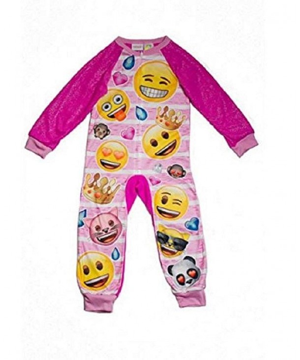 Emojis Girls Piece Pajamas Sleeper