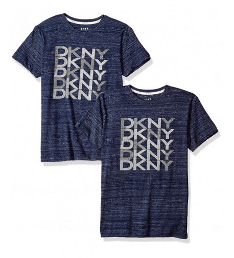 DKNY Sleeve Striated Heather T Shirt