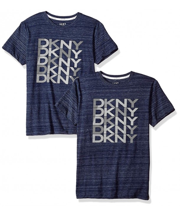DKNY Sleeve Striated Heather T Shirt