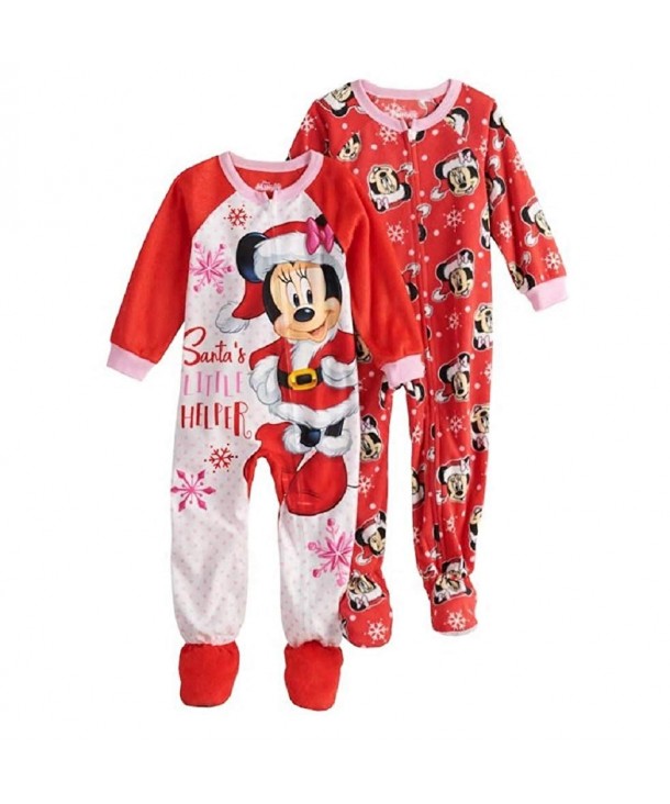 Disneys Minnie Christmas Sleeper Pajamas