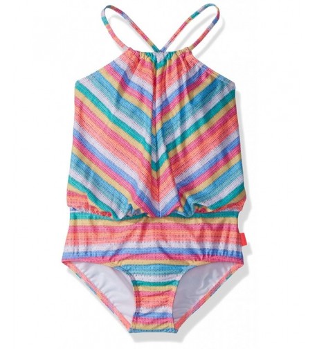 Seafolly Little Stripe Blouson Swimsuit