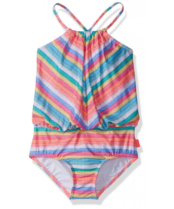 Seafolly Little Stripe Blouson Swimsuit