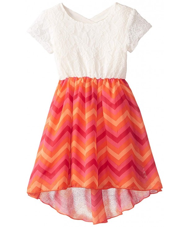 Speechless Little Girls Chevron Hi Low