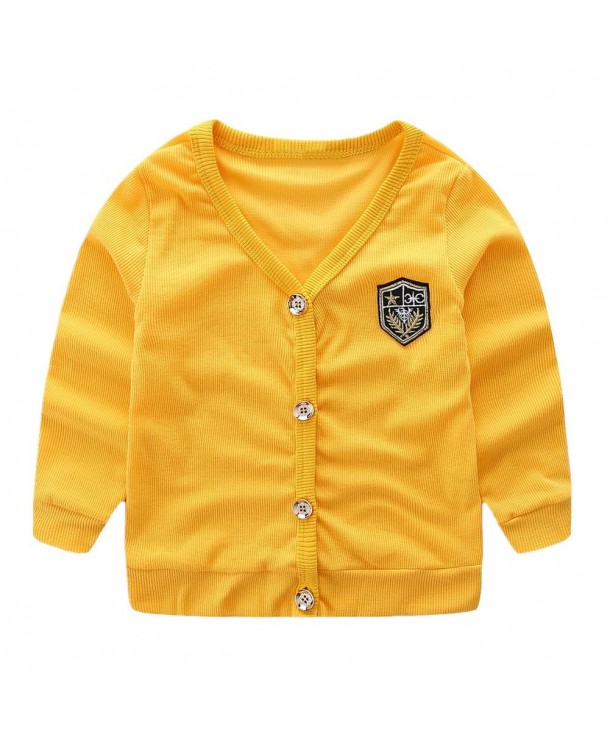 LittleSpring Toddler V Neck Cardigan Button