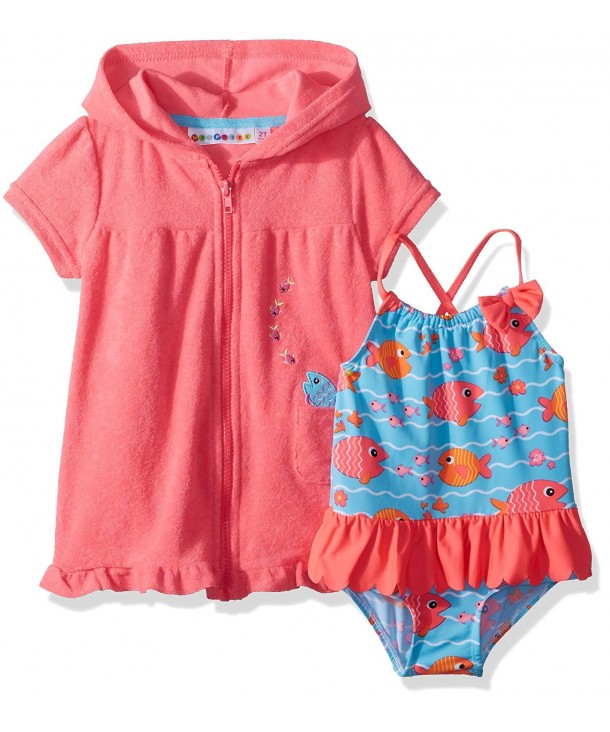 Wippette Girls Toddler Coverup Waves