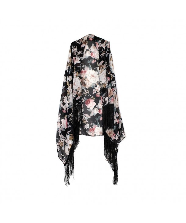 Girls Floral Kimono Cover Cardigan