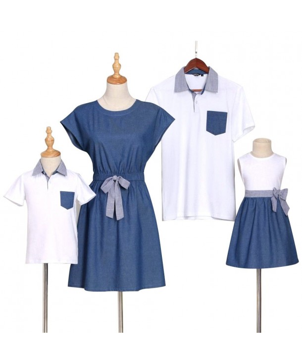 PopReal T Shirt Bowknot Matching Outfits