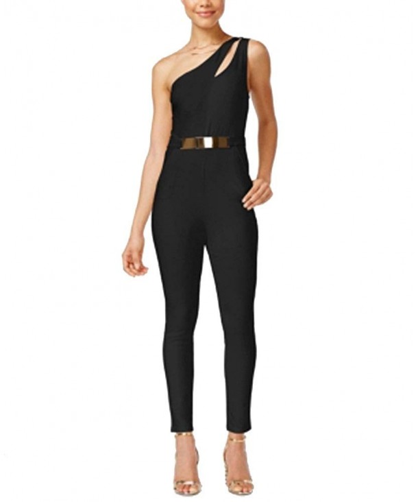 Material Girl Juniors One Shoulder Jumpsuit