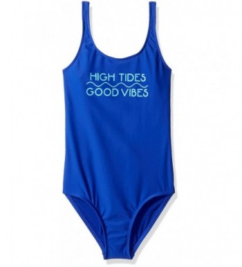 Hobie Girls Tides Message Swimsuit