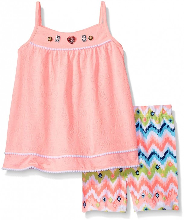 Little Lass Girls Piece Chevron