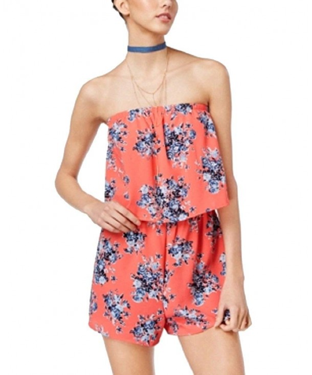 Ultra Flirt Juniors Printed Strapless