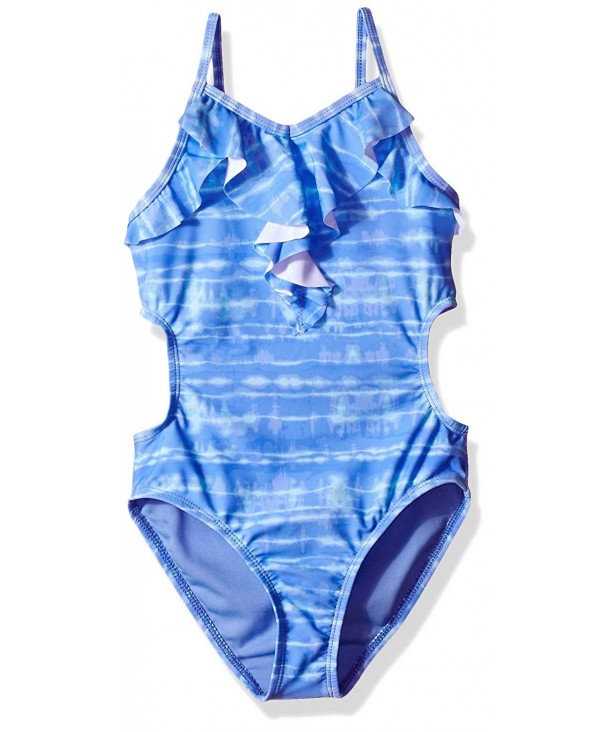 Angel Beach Swimsuit Cutout Ruffles