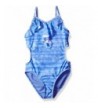 Angel Beach Swimsuit Cutout Ruffles