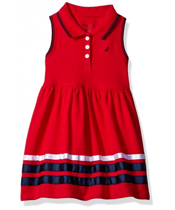 Nautica Girls Sleeveless Grosgrain Ribbon