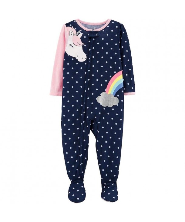 Unicorn Rainbow Footed Pajama Sleeper