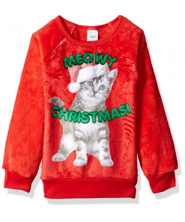 Evy Girls Catmas Woobie Pullover