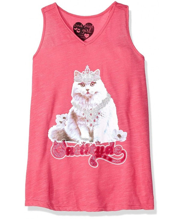 Derek Heart Girls V Neck Racerback