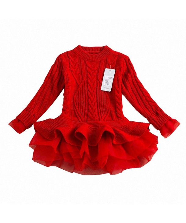 WEONEDREAM Girl Winter Sweater Dress