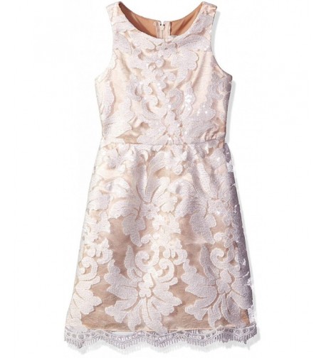 Rare Editions Girls Sequin Embroidered
