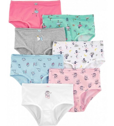 Carters Girls Little 7 Pack Underwear
