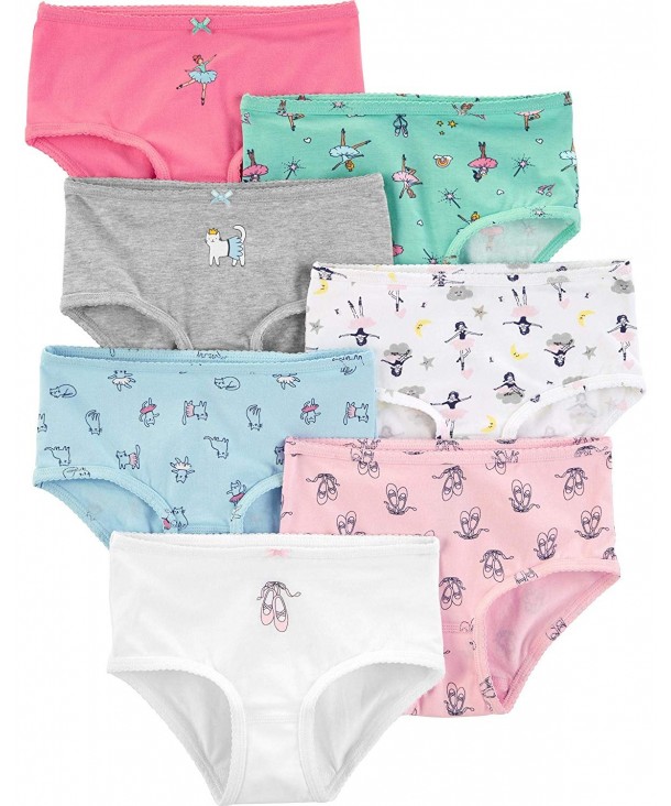 Carters Girls Little 7 Pack Underwear