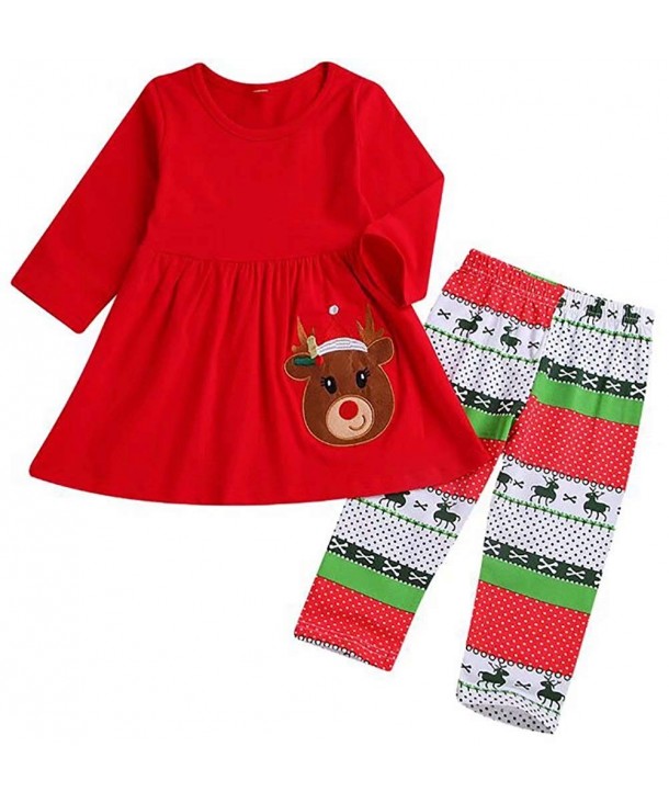 Toddler Christmas Outfits Reindeer Leggings