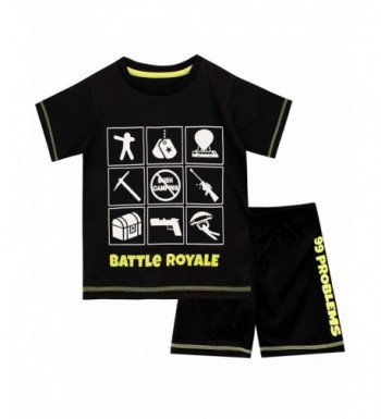 Battle Royale Gaming Pajamas Black