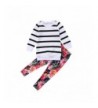 Toddler Sleeve Striped T Shirt Floral