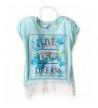 Beautees Girls Top Dream Scrn Lace